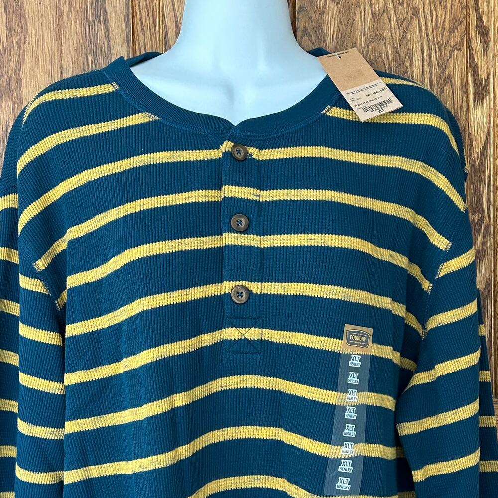 Foundry Long Sleeve Henley T-shirt NEW XLT Big and Tall